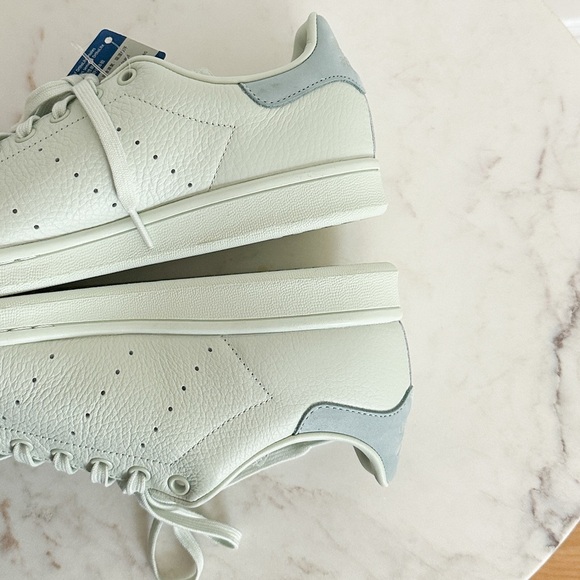 Adidas Stan Smith Pharrell Linen Pastel Green Leather 2017 Release Mens 9.5 NWT - Picture 7 of 8